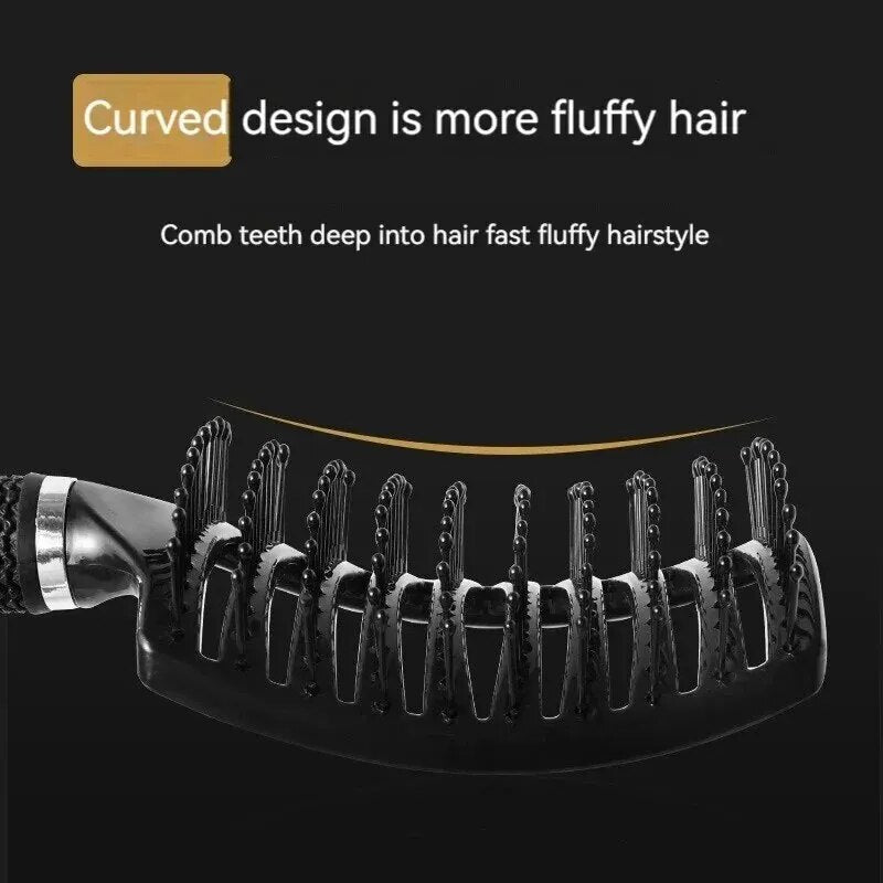 Curved Ventilated Boar Bristle Hair Brushes