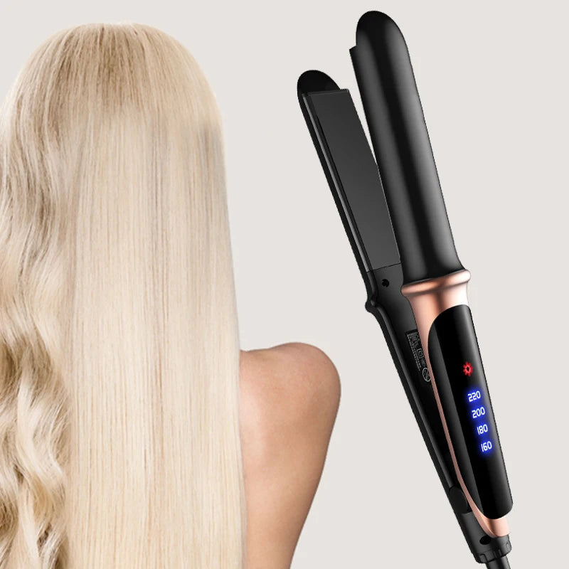 2-in-1 Electric Hair Straightening and Curling Plate